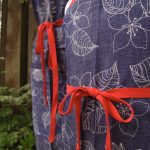 Floral Denim Apron