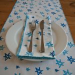 Tossed Stars Table Runner
