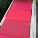 Radiant Reds Striped Table Runner