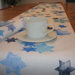 Hand-Stamped Judaic Table Runner