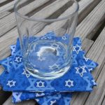 Sparkly Star of David Coasters