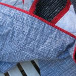 Black and White and Red All Over Quilt - Image 2