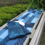Indigo Batik Quilted Table Runner