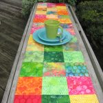 Fruit Salad Batik Quilted Table Runner