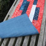 Patriotic Batik Quilted Table Runner - Image 2