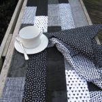 Black and White Quilted Table Runner - Image 3