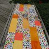 Watercolor Triangles Quilted Table Runner - Image 2