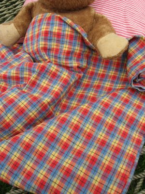 Red, Yellow, and Blue Baby Blanket