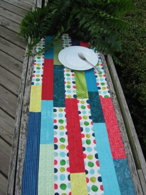Funky Dots Quilted Table Runner
