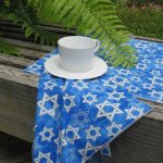 Textured Blue Dinner Napkins